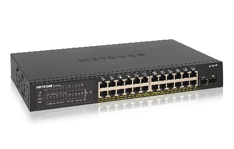 Суич Netgear S350 Series GS324TP, 24 x 10/100/1000 Gigabit