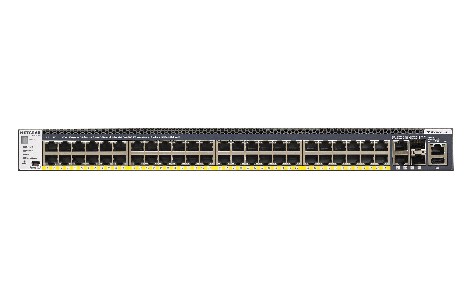 Суич Netgear M4300-52G-POE+, 48 x 10/100/1000, Stackable Smart Switch