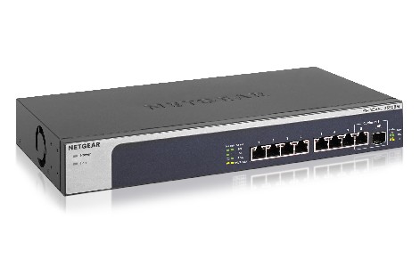 Суич Netgear XS508M 8x 10GE, Prosafe Unmanaged Switch, 1x