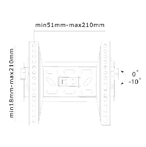 NewStar Flat Screen Wall Mount (tiltable)