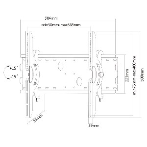 NewStar Flat Screen Wall Mount (tiltable)