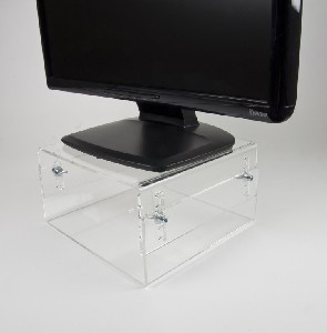 NewStar Acrylic Monitor Riser (height adjustment: 7-13 cm)