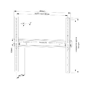 Neomounts by NewStar Screen Wall Mount (tilt, lockable, VESA 400x400)