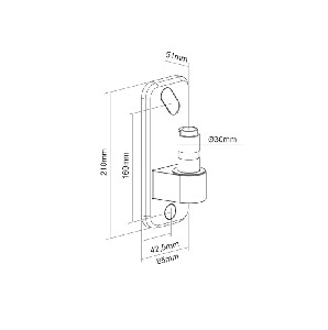 Neomounts by NewStar wall adapter for DS70/DS75-450BL1/2