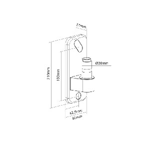 Neomounts by NewStar wall adapter for DS70/DS75-450WH1/2