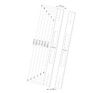 Neomounts by NewStar VESA Conversion Brackets set - VESA 400 to 600/650/700/750/800