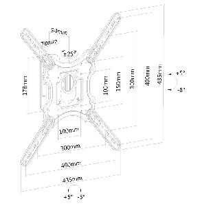 Neomounts by NewStar Flat Screen Wall Mount (tiltable)