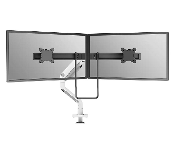 Neomounts Next One Desk Mount, double display crossbar (topfix clamp/grommet)