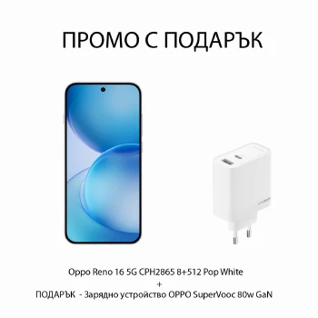 Комплект смартфон Oppo Reno 16 5G 8+512 Pop White + Charger