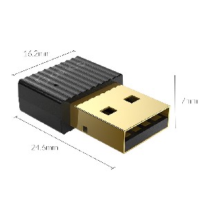 Bluetooth 5.0 USBадаптер Orico BTA-508-BK черен