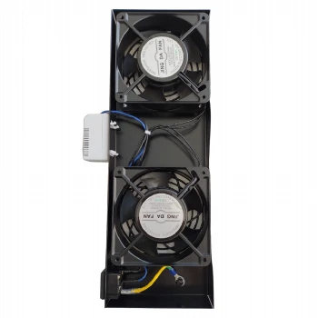 Вентилаторен блок за 19" RACK - 2 вентилатора + термостат