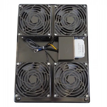 Вентилаторен блок за 19" RACK - 4 вентилатора + термостат