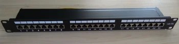 Пач панел FTP Cat.5e 24 порта