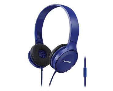 Panasonic олекотени стерео слушалки с наушници, микрофон, сини