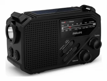 PHILIPS Portable radio SOS flashlight AAA Battery Solar