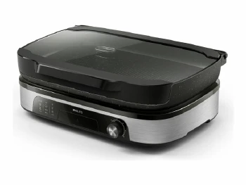 PHILIPS Contact Grill 5 temperature settings glass lid