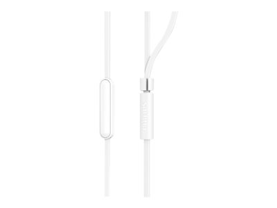 PHILIPS In-ear headphones with mic 8.6mm drivers white