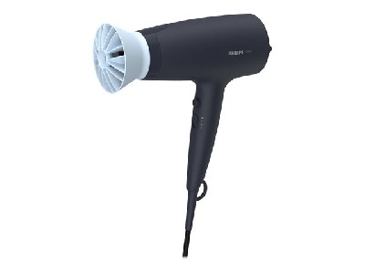 PHILIPS Hair dryer 2100W DC motor ThermoProtect black/blue