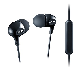 Philips слушалки с микрофон, цвят: черен