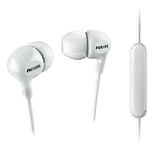 Philips слушалки с микрофон, цвят: бял