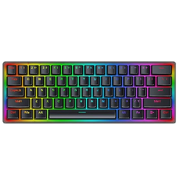 Механична RGB геймърска клавиатура Redragon Akali K642-RGB