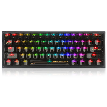 RGBМеханична геймърска клавиатура Redragon Fizz K617CTB-RGB с transparent switches