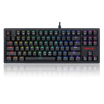 RGBбезжична/USB механична геймърска клавиатура Redragon Karma K598P-KBS blue switches