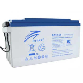 Оловна AGM Deep cycle батерия RITAR (DC12-65), 12V, 65Ah