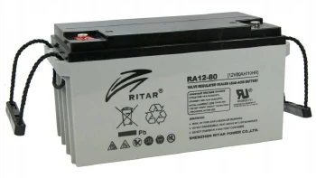 Оловна батерия RITAR (RA12-80), AGM, 12V, 80 Ah