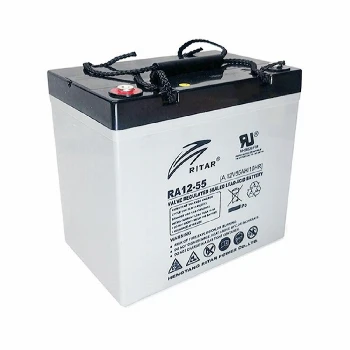Оловна AGM Deep cycle батерия RITAR (DC12-55), 12V, 55Ah