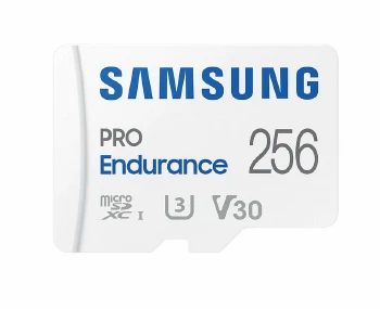 Samsung 256 GB micro SD PRO Endurance, Adapter, Class10, Waterproof
