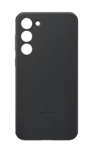 Samsung S23+ S916 Leather Cover, Black