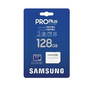 Samsung 128GB micro SD Card PRO Plus with Adapter