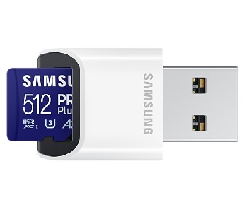 Samsung 512GB micro SD Card PRO Plus with USB Reader