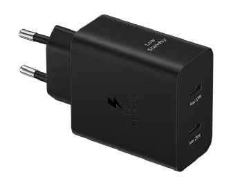 Samsung Power Adapter Duo 2x USB-C 50W - black