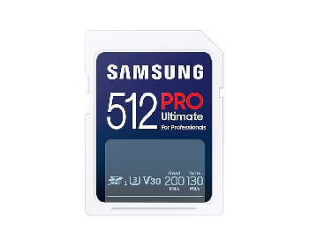 Карта памет Samsung PRO Ultimate Full-Size, SDXC UHS-I, 512GB, U3,