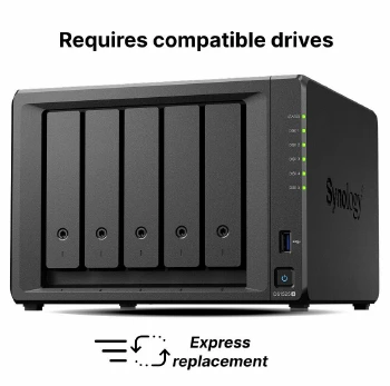 Мрежов сторидж Synology NAS DS1525+, за 5 диска, AMD Ryzen