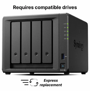 Мрежов сторидж NAS Synology DS425+, 4-bay за 3.5" 2.5", 2 x M.2