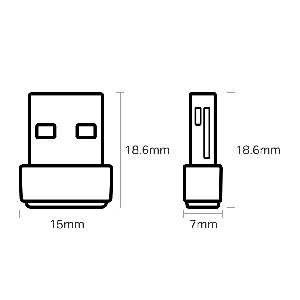Безжичен USB nano адаптер TP-Link Archer T600U AC600