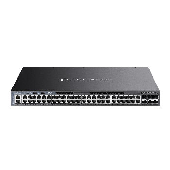 48-портов Gigabit Stackable L3 управляем комутатор с 6 10G слота TP-Link Omada SG6654XHP