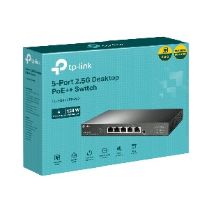 Комутатор TP-Link TL-SG105PP-M2 5-портов 2.5G настолен с 4-порта PoE++