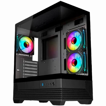 Chassis V-GAMING DARK REAPER VG-DR3F USB3.0 USB2.0 Type C without PSU Black