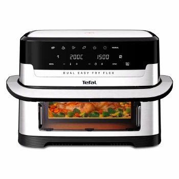 Tefal EY922DE0 Easy Fry DUAL FLEX, stainless steel, 9L (2.5kg), 2700W, automatic