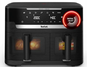 Tefal EY9478E0 Xxl Dual Easy Fry Ir Blk Eu