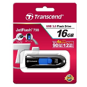Transcend 16GB JETFLASH 790, USB 3.0, black