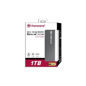 Transcend StoreJet 2.5" 1TB SATA (USB3.0, Extra Slim, Sleek aluminum alloy casing)