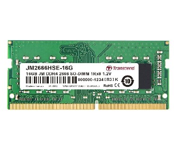 Transcend 16GB JM DDR4 2666Mhz SO-DIMM 1Rx8 2Gx8 CL19 1.2V