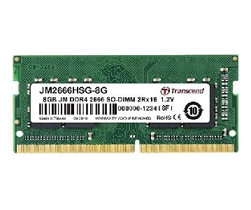 Transcend 8GB JM DDR4 2666Mhz SO-DIMM 1Rx16 1Gx16 CL19 1.2V