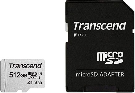 Transcend 512GB microSD UHS-I U3 A1 (with adapter)