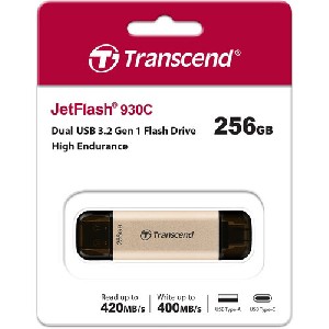 Transcend 256GB, USB3.2, Pen Drive, TLC, High Speed, Type-C